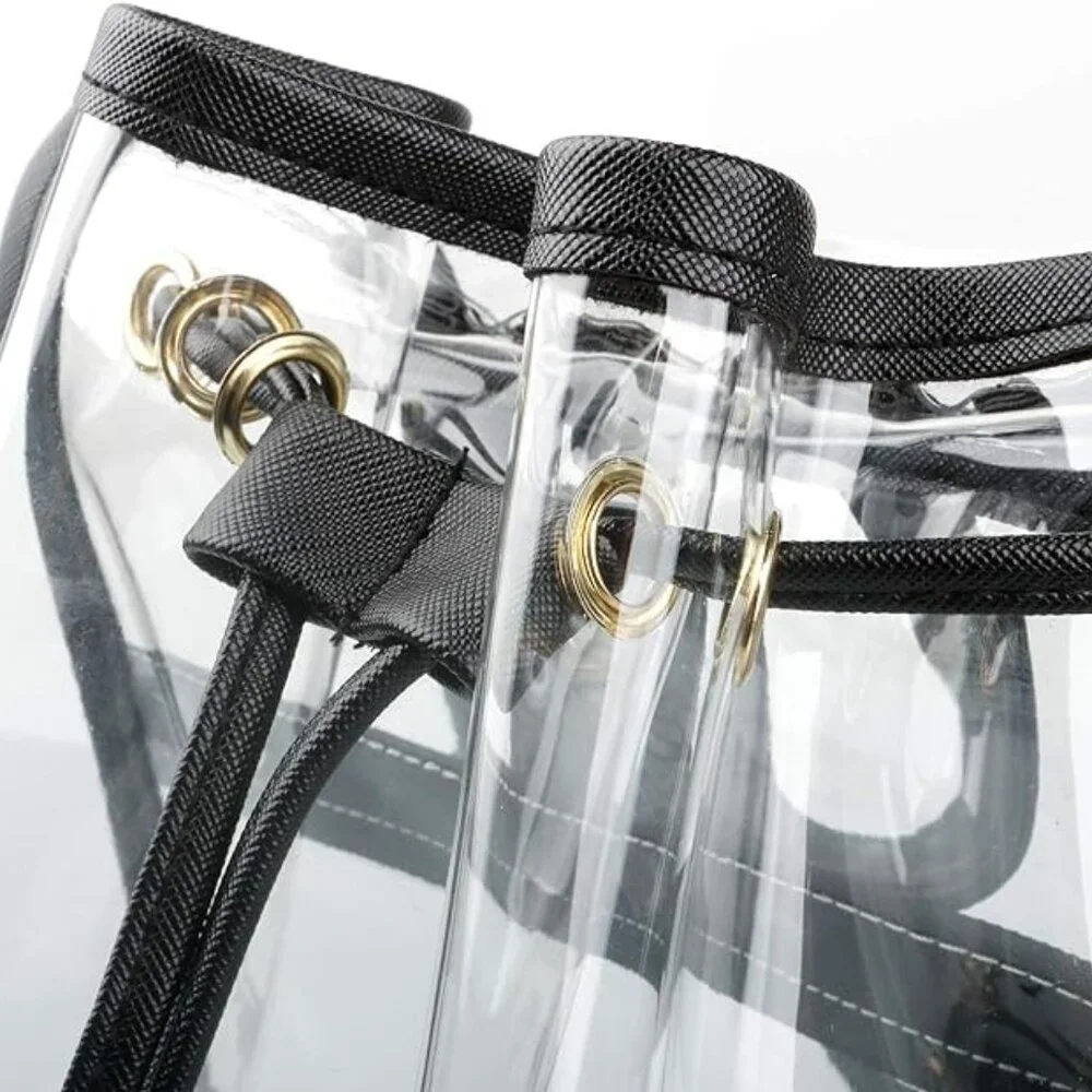 Heavy Duty Clear Backpack Stadium Security Approved Mini Drawstring Bag(NEW) - Picture 6 of 10